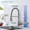 10 Stainless Steel Brushed Nickel Single Handle Single Hole Faucet for Farmhouse rv Utility bar Laundry Sinks 1
