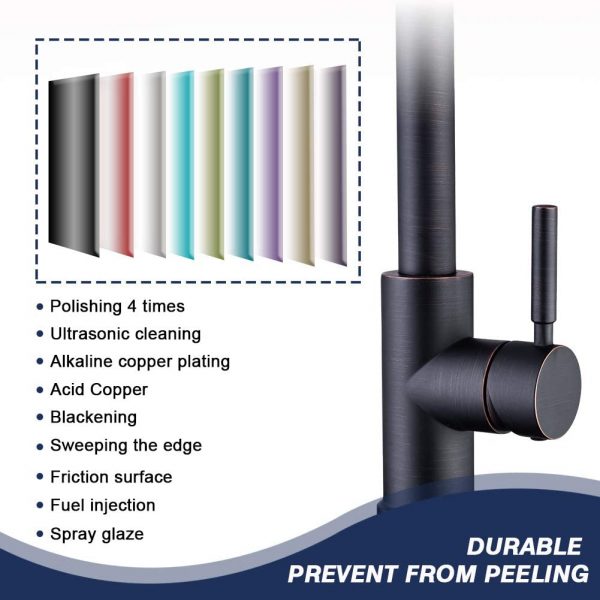 4 Farmhouse Kitchen Faucet Oil Rubbed Bronze Commercial 2