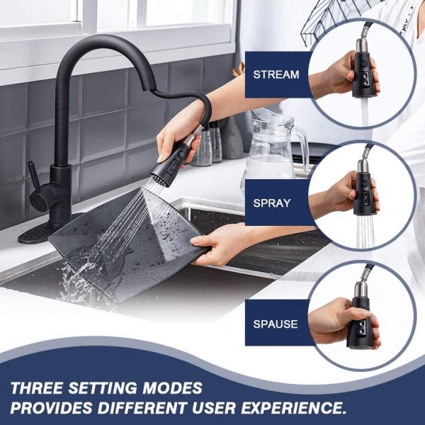 4 Farmhouse Kitchen Faucet Oil Rubbed Bronze Commercial 5