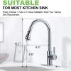 5 Commercial Modern Stainless Steel rv Farmhouse Kitchen Faucet Single Handle 1 or 3 Hole Kitchen 1