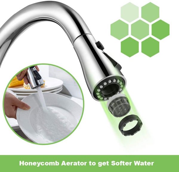 5 Commercial Modern Stainless Steel rv Farmhouse Kitchen Faucet Single Handle 1 or 3 Hole Kitchen 6