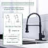 9 WEWE Sus304 Stainless Steel Matte Black Industrial Single Handle 3