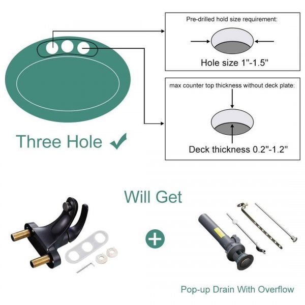 29 3 4 In. Centerset Single Handle Bathroom Faucet In Oil Rubbed Bronze