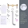 Brushed Nickel wall mounted bathroom sink faucet 4