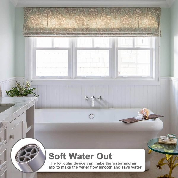 Brushed Nickel wall mounted bathroom sink faucet 6