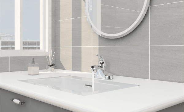 WOWOW 4 Inch Centerset Single Handle Bathroom Faucet In Chrome 1