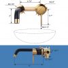 Wall mounted bathroom faucet 3