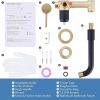 Wall mounted bathroom faucet 7
