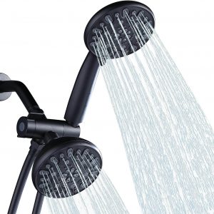 aleasha black 48 functions dual rain shower head 2