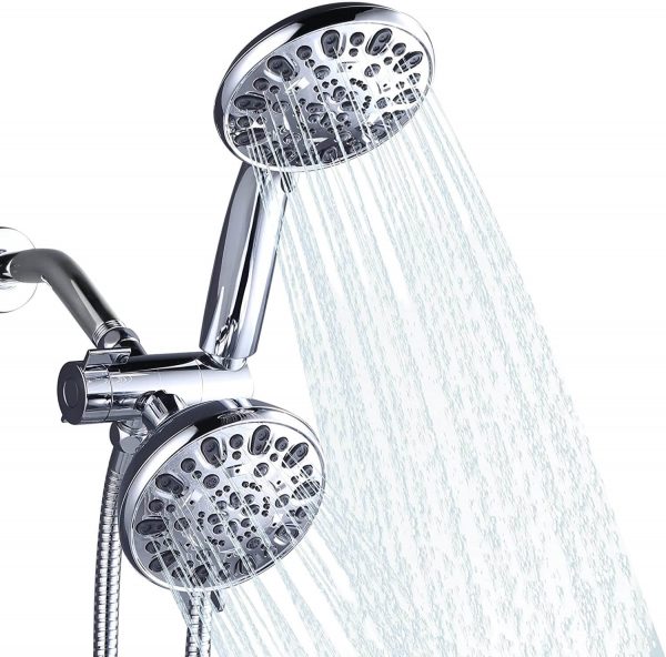 aleasha chrome 48 functions dual rain shower head 11