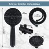 aleasha oil rubbed bronze dual rain shower head 11