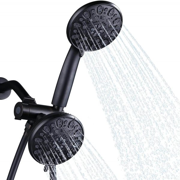 aleasha oil rubbed bronze dual rain shower head 3