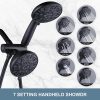aleasha oil rubbed bronze dual rain shower head 4