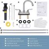 arcora 4 inch centerset brushed nickel bathroom sink faucet with drain assembly
