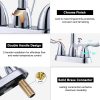 arcora 4 inch centerset chromel bathroom sink faucet with drain assembly 1