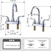 arcora 4 inch centerset chromel bathroom sink faucet with drain assembly 3