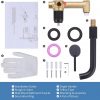 arcora single handle oil rubbed bronze wall mount bathroom faucet 6