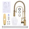 gold solid brass pre rinse faucet 4