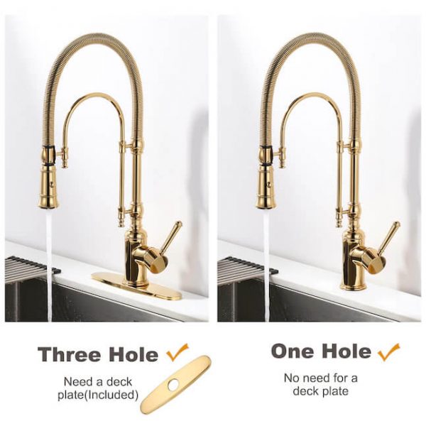 gold solid brass pre rinse faucet 5