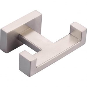 iviga brushed nickel wall mount double towel hook for bathroom livingroom kitchen 1