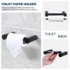 iviga matte black 4 piece bathroom hardware set 3