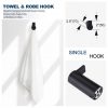 iviga matte black 4 piece bathroom hardware set 4