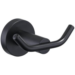 iviga matte black heavy duty wall mounted towel hooks 1