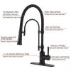matte black high arc kitchen faucet 5 1