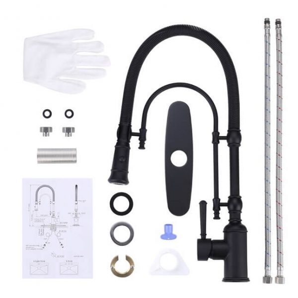 matte black high arc kitchen faucet 6 1