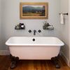 matte black wall mounted bathroom sink faucet 4