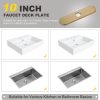 sink faucet hole cover deck plate arc edge gold 6