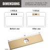 sink faucet hole cover deck plate gold 2