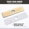 sink faucet hole cover deck plate gold 3