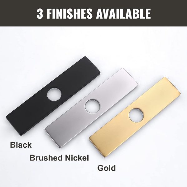 sink faucet hole cover deck plate gold 5
