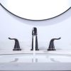 wowow 3 hole widespread oil rubbed bronze bathroom sink faucet 1