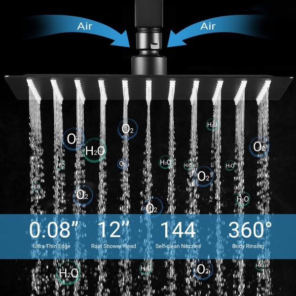 wowow 4 shower jets rain shower system 4