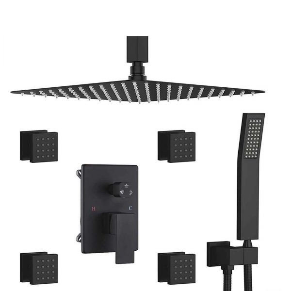 wowow 4 shower jets rain shower system 5 1