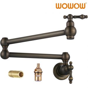 wowow antique bronze pot filler copper folding faucet 2