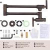 wowow antique bronze pot filler wall mount folding copper faucet 6