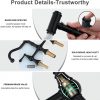 wowow black 4 hole centerset bridge vintage farmhouse kitchen sink faucets with side sprayer 6