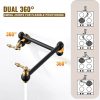wowow black and gold pot filler copper folding faucet 3