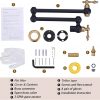 wowow black and gold pot filler copper folding faucet 6