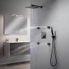 wowow black thermostatic shower set 7