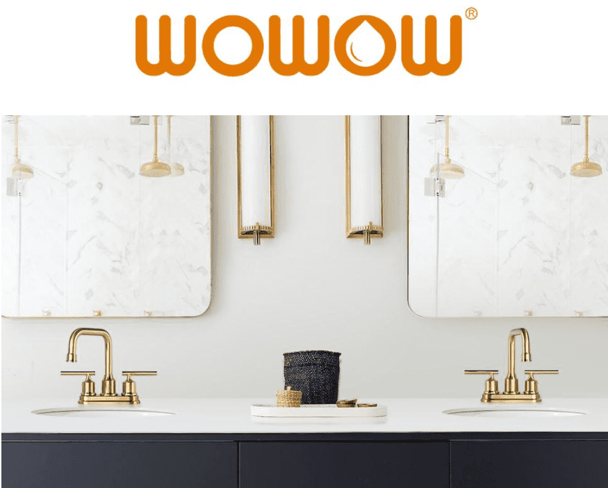 wowow brushed gold bathroom faucet 4 inch bathroom sink faucet 1