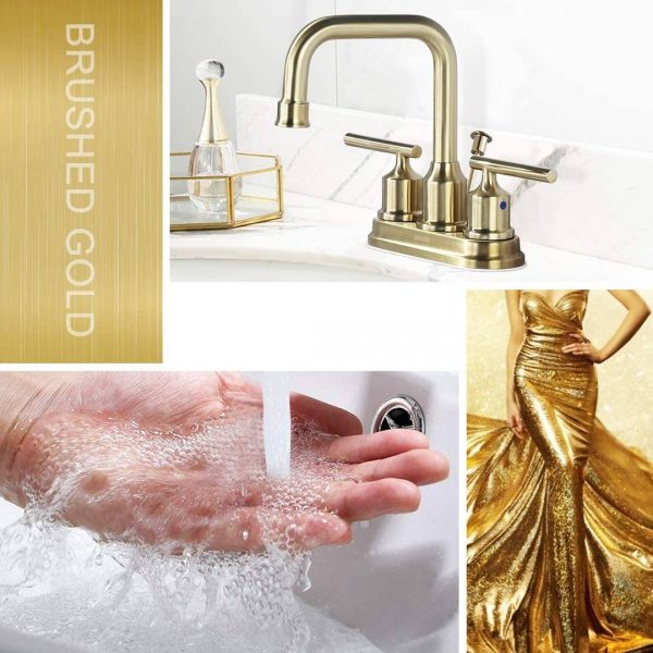 wowow brushed gold bathroom faucet 4 inch bathroom sink faucet 4