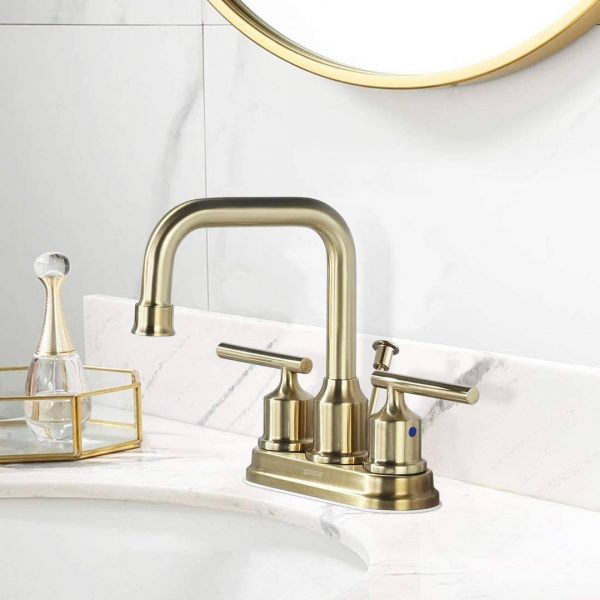 wowow brushed gold bathroom faucet 4 inch bathroom sink faucet 5