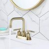 wowow brushed gold bathroom faucet 4 inch bathroom sink faucet 6