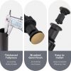 wowow brushed gold bathroom pop up assembly drain stopper for bathroom sink and rv sink with overflow 5