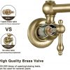 wowow brushed gold pot filler wall mount folding faucet over stove 3