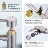 wowow brushed nickel deck mount pot filler folding faucet over stove 3